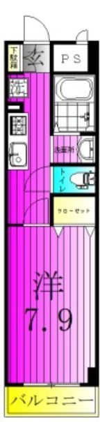 メゾン・ヴェール 201号室 間取り