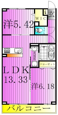クーラクーD 間取り図