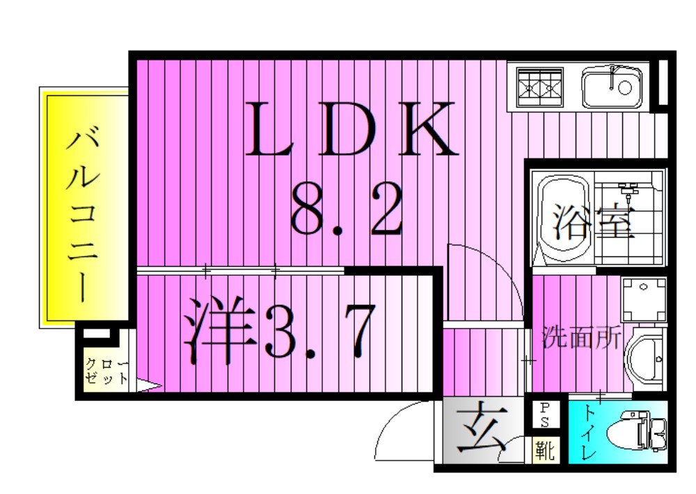 メゾン・リヴィエール熊野前 間取り図