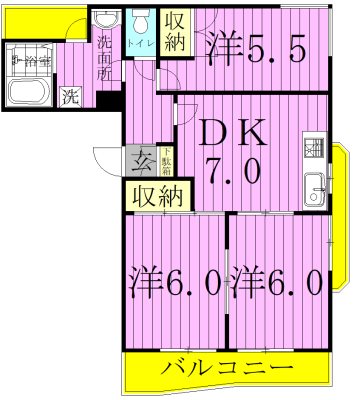 M・Hビル 303号室 間取り
