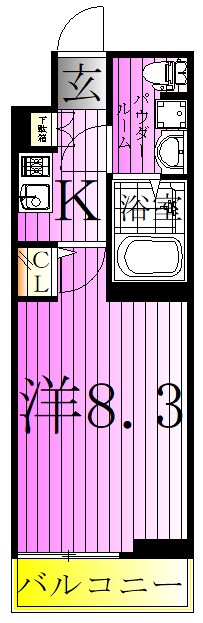 エスタート亀有 間取り図