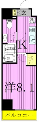 グランフォース綾瀬２ 間取り図