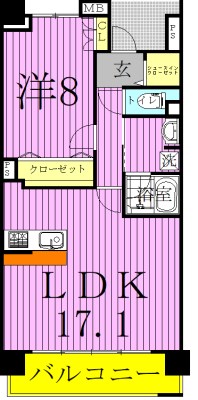 ロイヤルパークス新田 間取り図
