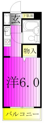 カーサディ北柏 402号室 間取り