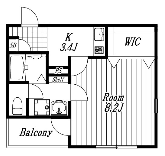 アンプルール　フェールカノン 302号室 間取り