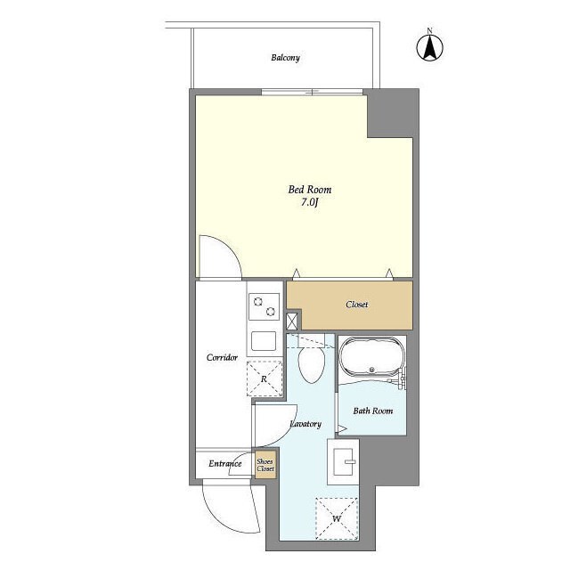 アルファコート五反野 間取り図