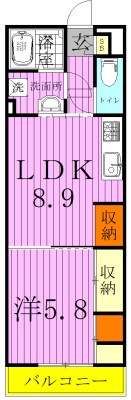 リブリ・ノエル 101号室 間取り