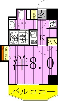 ディアレイシャス北千住 間取り図
