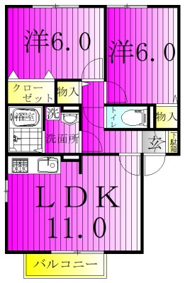 グランモアA棟 間取り