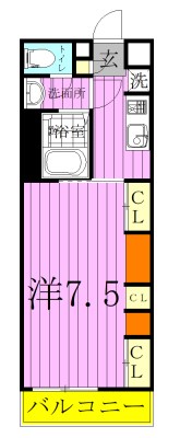 リブリ・ラシーナⅢ 201号室 間取り