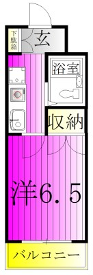 リーブル北小金 215号室 間取り