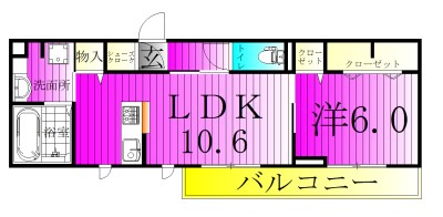 テルミドール  302号室 間取り