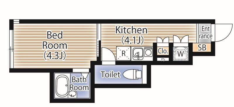 コパン扇大橋ＢＡＳＥ 間取り図