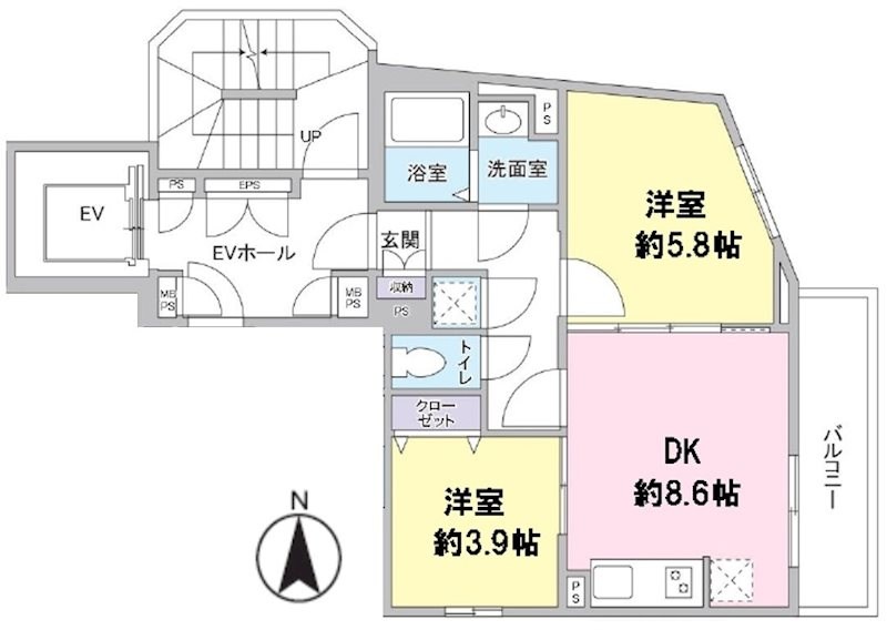 Liberte町屋 間取り図