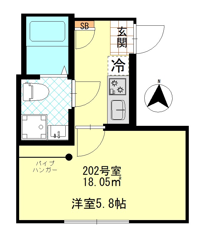 アンセス堀切菖蒲園 間取り図