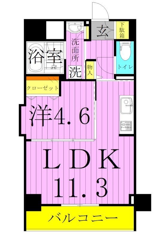 コンフォリア町屋 間取り図