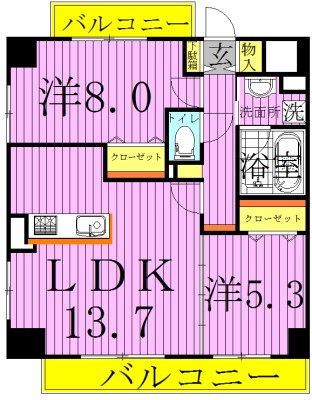 ベルフィオーレ千代田 間取り