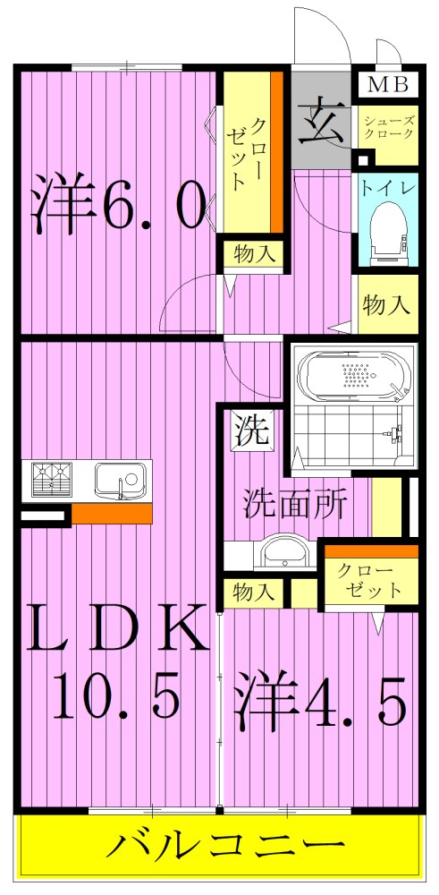 レイストリーフ 間取り図