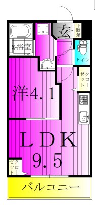 LEVICIA BLDG.Ⅱ 210号室 間取り