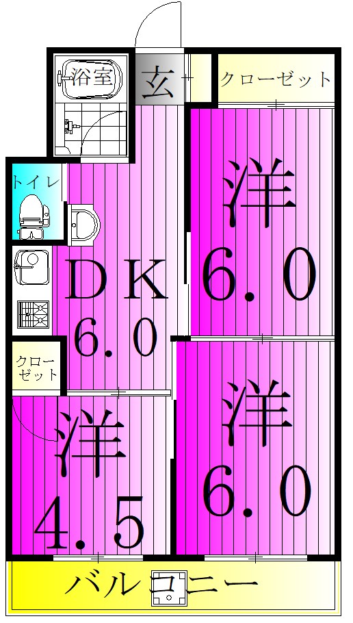 小金原第7コーポラス 間取り