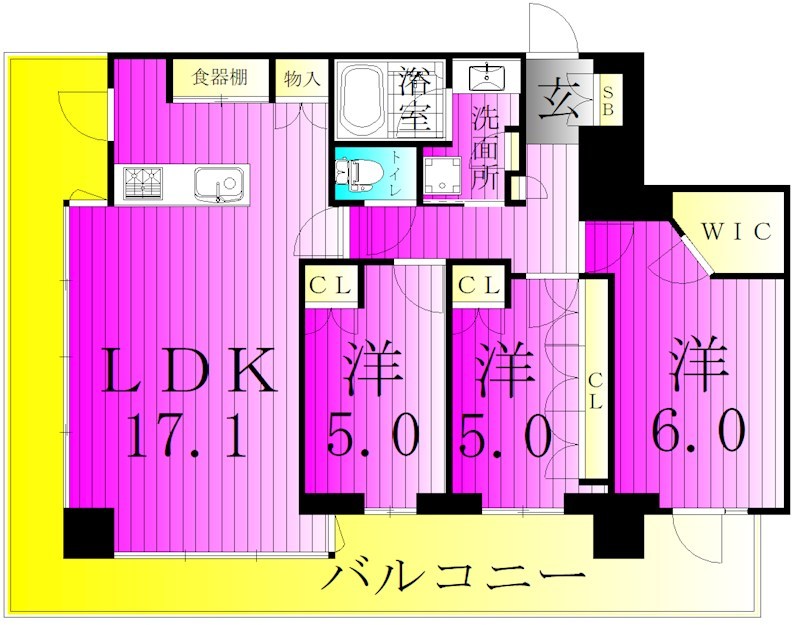 ＤａｙＯｎｅタワー 405号室 間取り