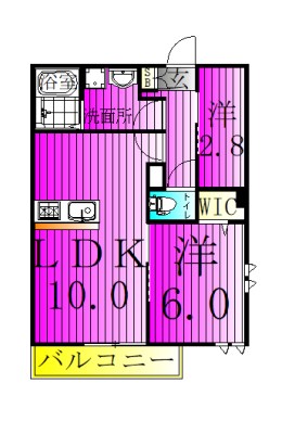 クレストパレス初石 301号室 間取り