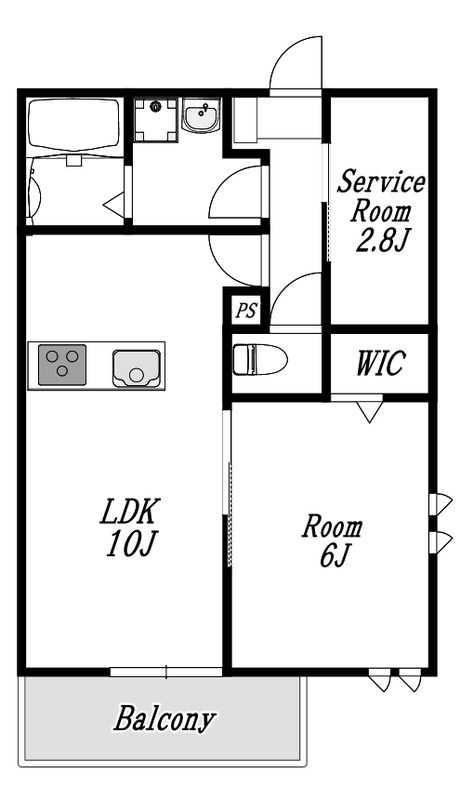 クレストパレス初石 301号室 間取り