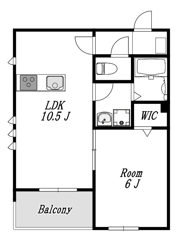 クレストパレス初石 304号室 間取り