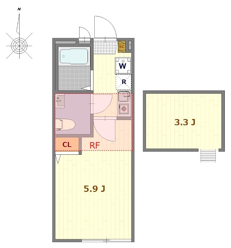シエラグランデ亀有 間取り図