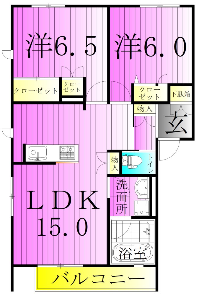 フェリスコート 間取り図