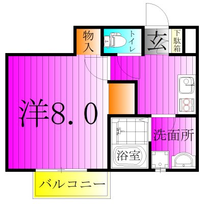 セナリオフォルム江戸川台Ⅰ 102号室 間取り