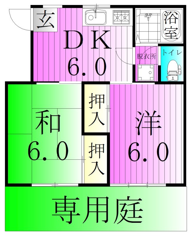 コーポおかしら 間取り図