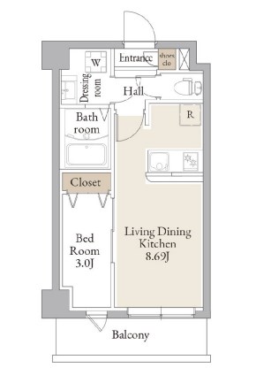 アルファコートお花茶屋2 間取り図