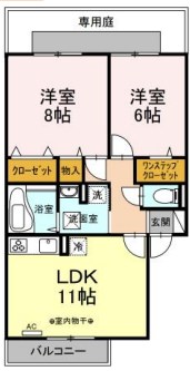 ラミアカーサお花茶屋 間取り図