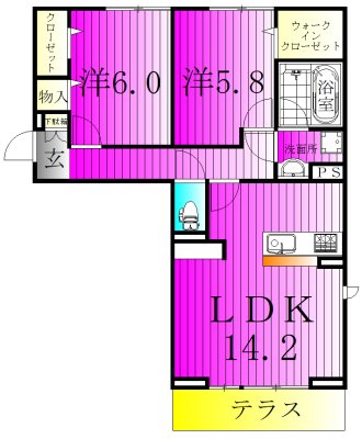 ウィンクルム柏の葉 101号室 間取り