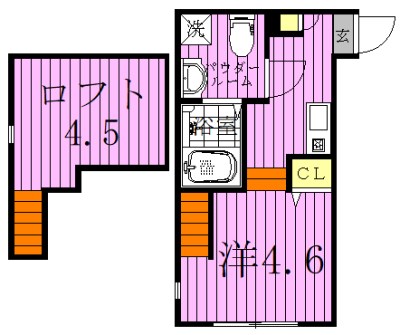 ハーモニーテラス梅田Ⅱ 間取り図