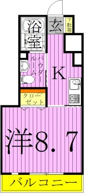 メディカルガーデン谷塚Ｂ 間取り図