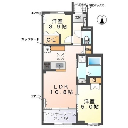 ウェストビレッヂⅠ 103号室 間取り