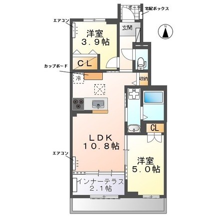 ウェストビレッヂⅡ 103号室 間取り