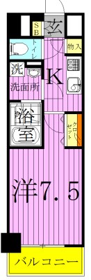 Rising place北千住 間取り図