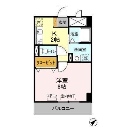 アルバ南柏 508号室 間取り