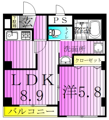 グリエラ町屋  間取り図