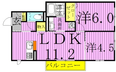 VILLETTA 205号室 間取り