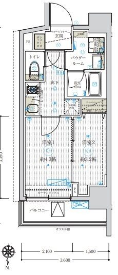 フュージョナル五反野DUE 間取り図