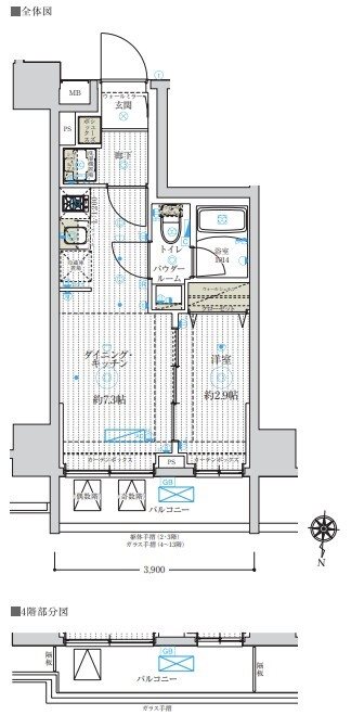フュージョナル五反野DUE 間取り図
