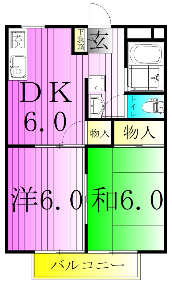 サンライフ・ヒルズⅠ 間取り図