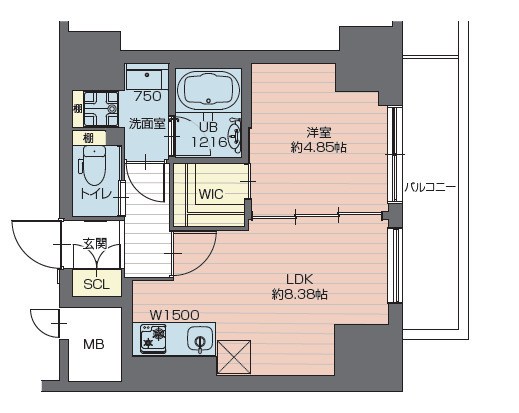 プレジオ西新井 間取り図