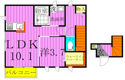 パーシモン 間取り図