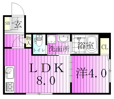 仮）神明２丁目アパート 間取り図