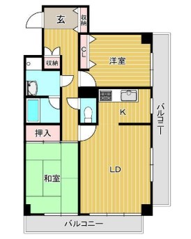 ゴールデンリバーマンション 間取り図